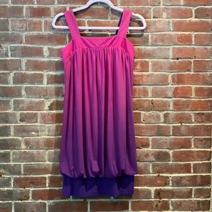 NWT Donna Morgan Purple Pink Ombré Bubble Dress 4